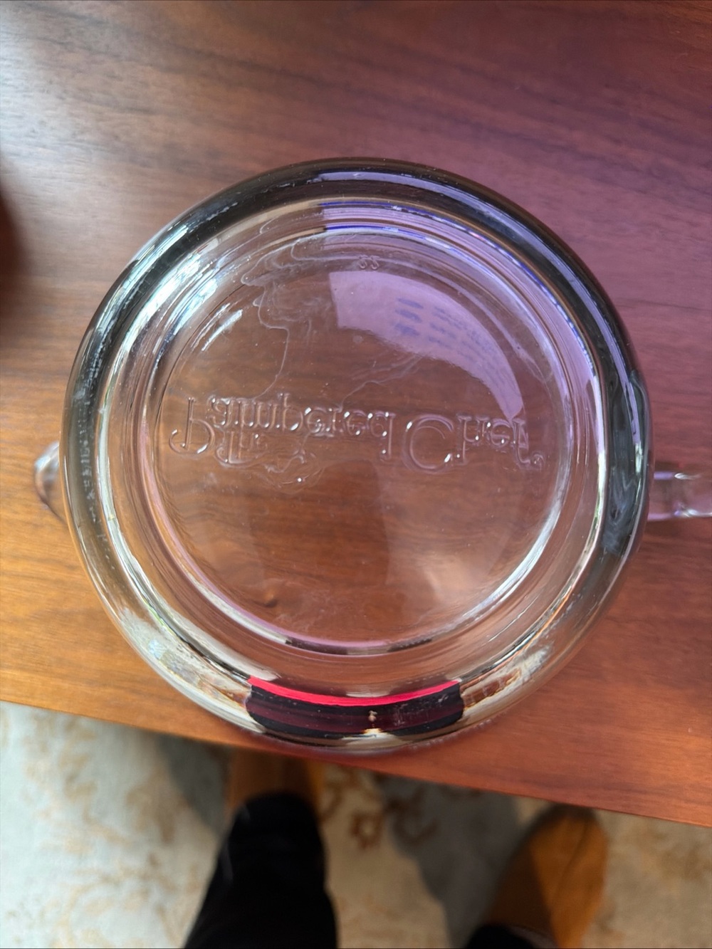 Pampered Chef Clear Glass Mixing Bowl with Measuring Marks 8 cup w lid - Picture 8 of 14